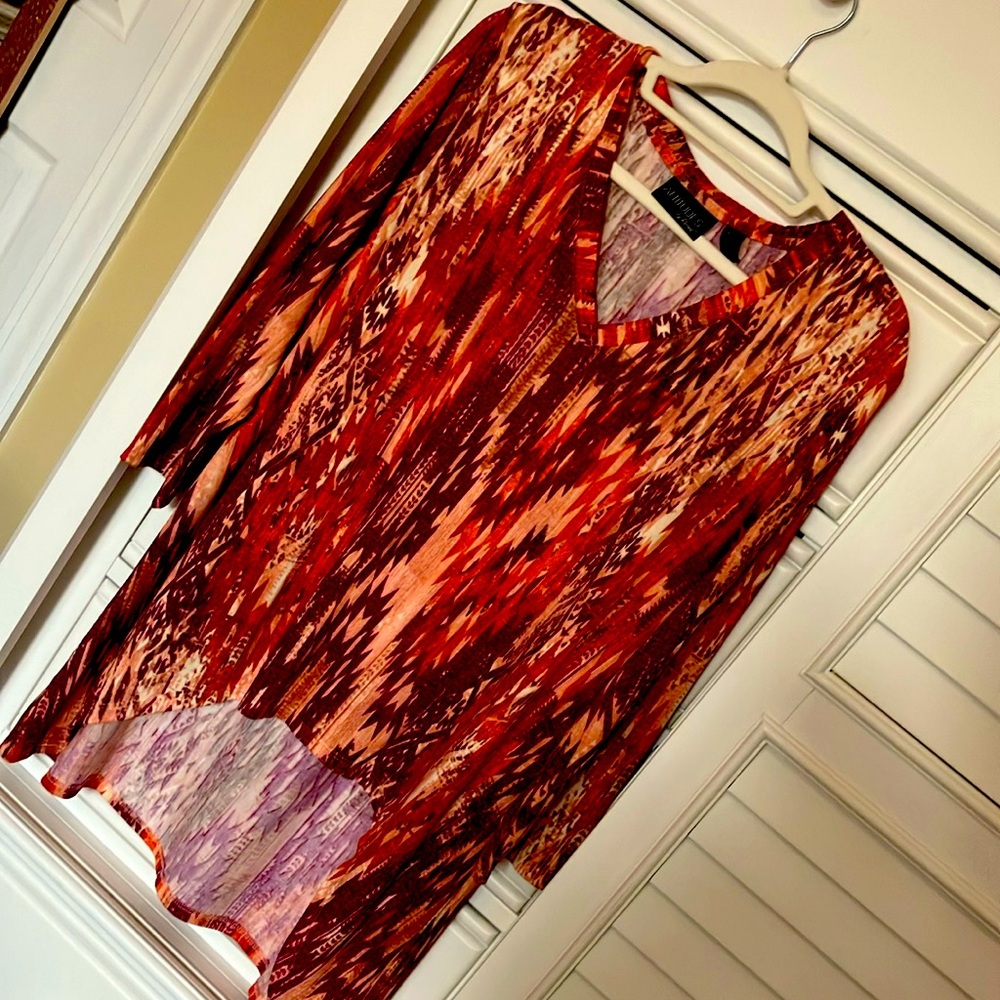 QVC, popular brand- southwest style top!